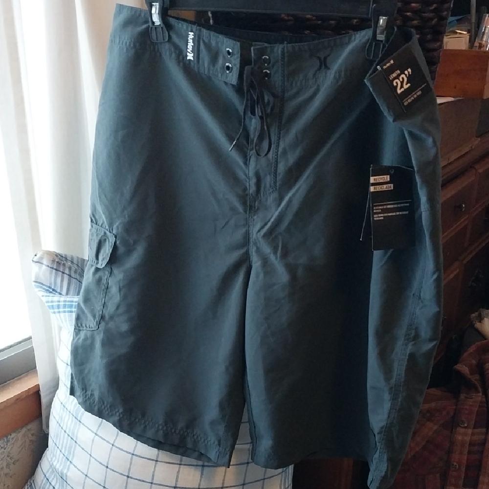 Hurley Men's Dark Gray Hybrid Shorts